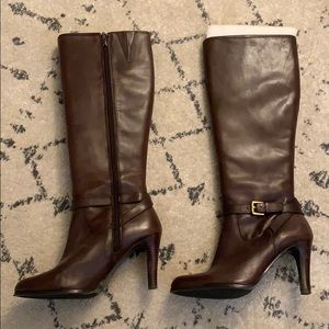❗️SOLD❗️ Ralph Lauren brown leather boots